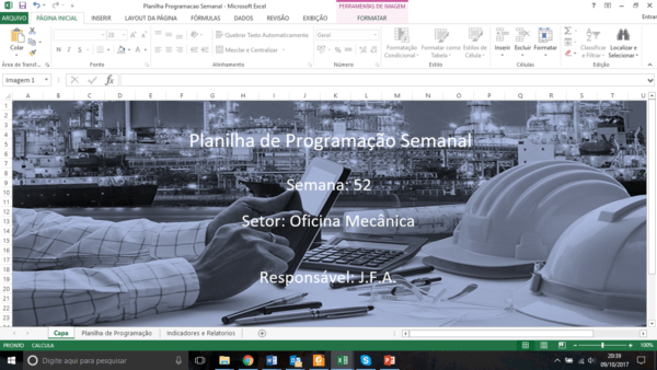 Planilha de Programação Semanal